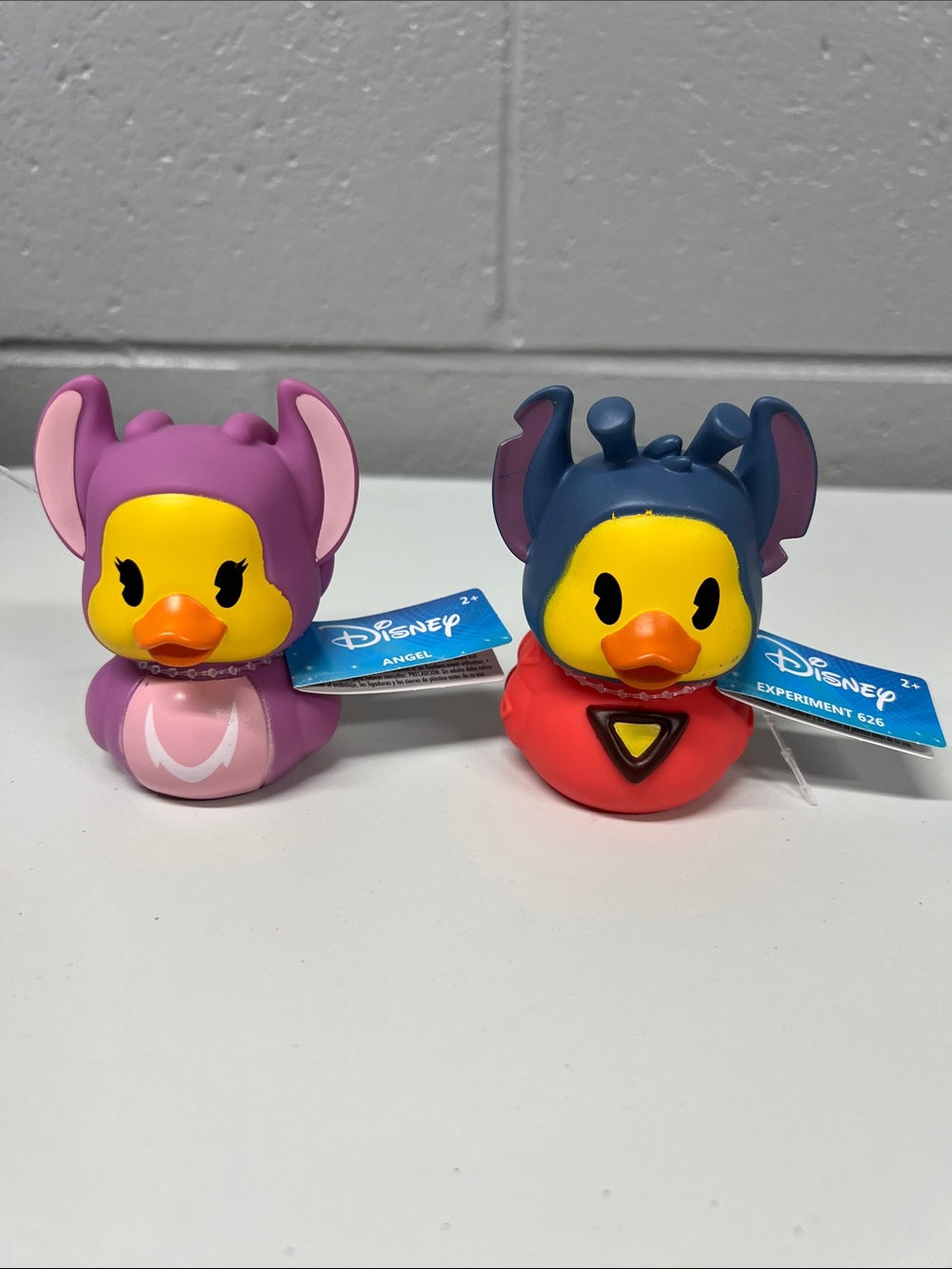 Disney Stitch Character Duck Duo- Purple and Red